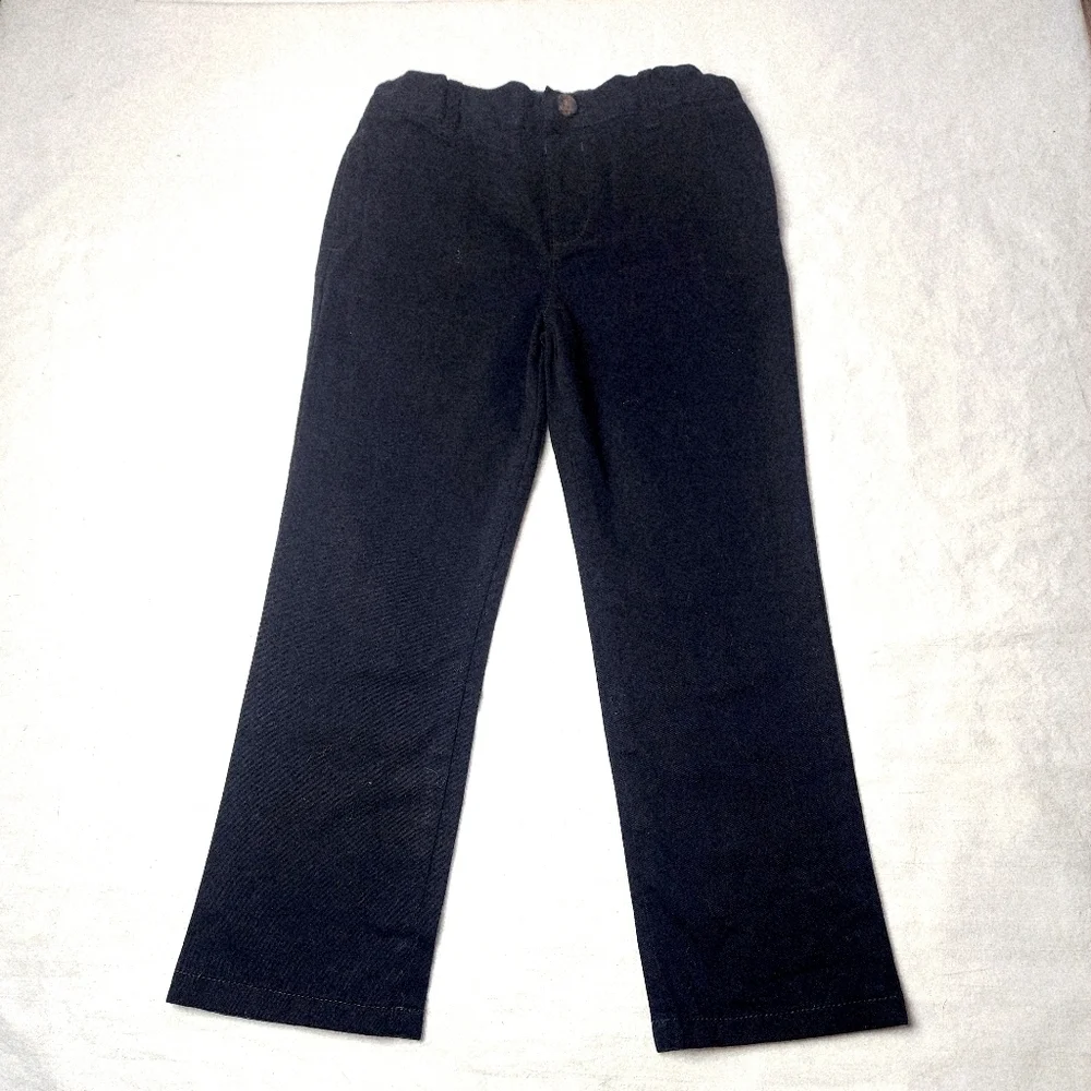 The Children’s Place Black Chino Pants Adjustable Waist Boys 5T School Uniform